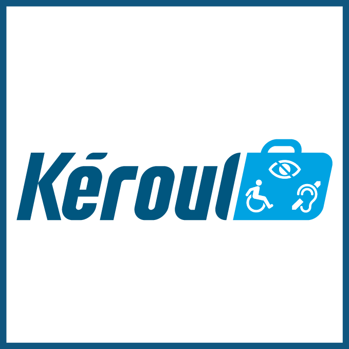Logo de Kéroul, Tourisme et Culture pour personnes à capacité physique restreinte