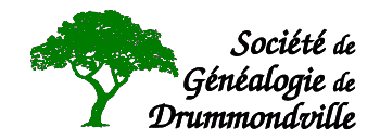 Logo de Société de généalogie de Drummondville